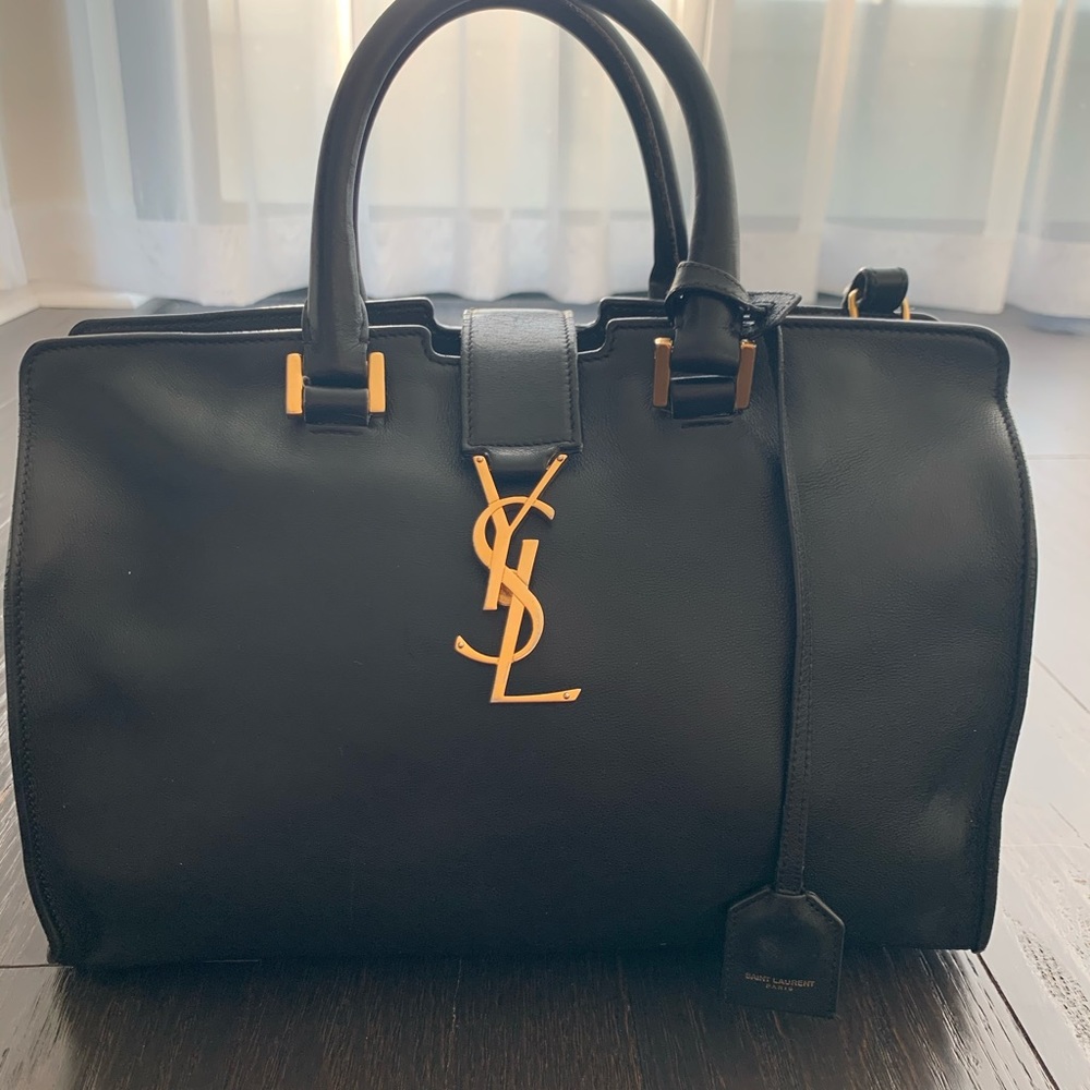YSL small cabas - black/gold